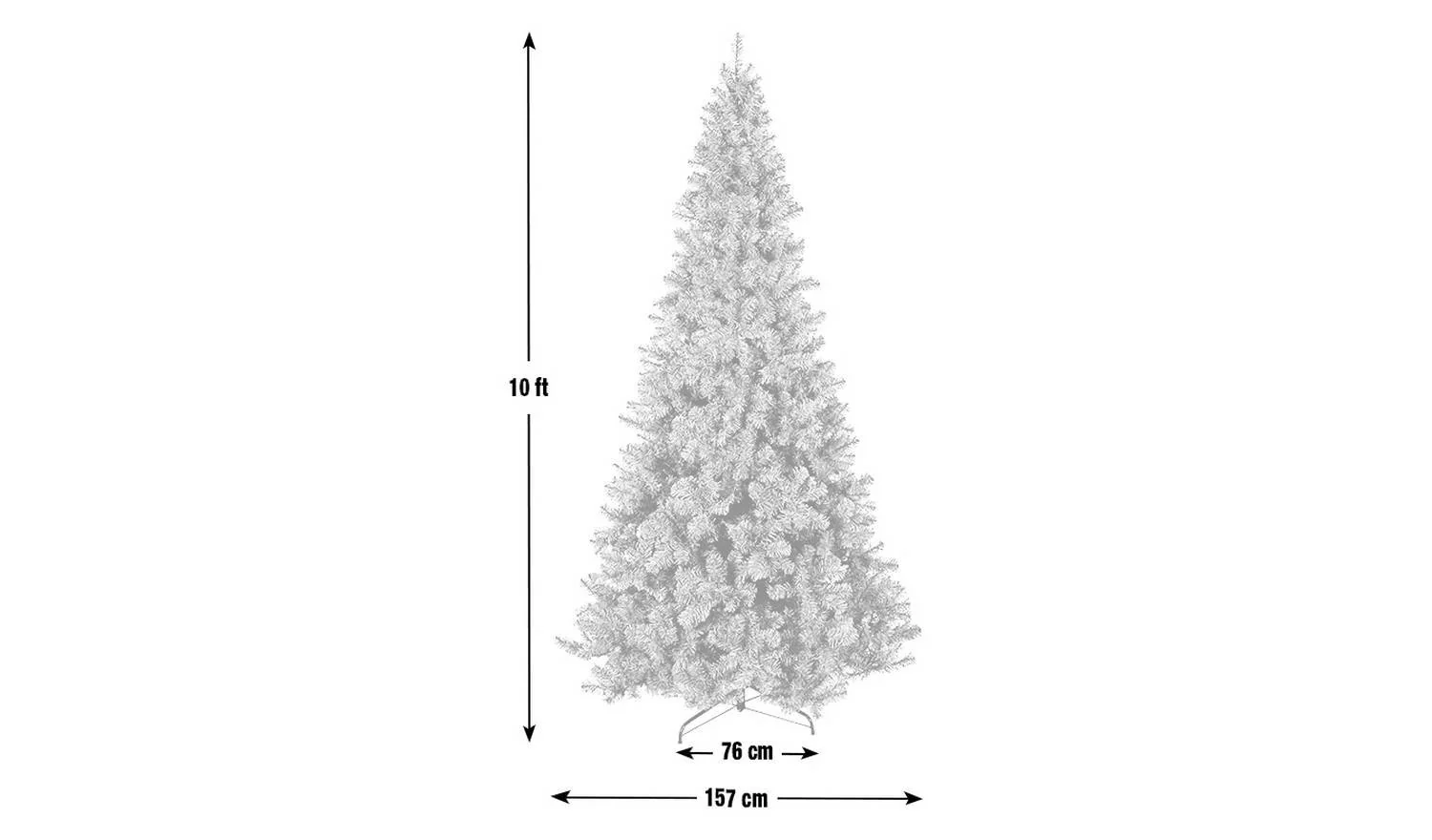 10ft Christmas Tree Large Realistic Holiday Decor With Stand - Image 5