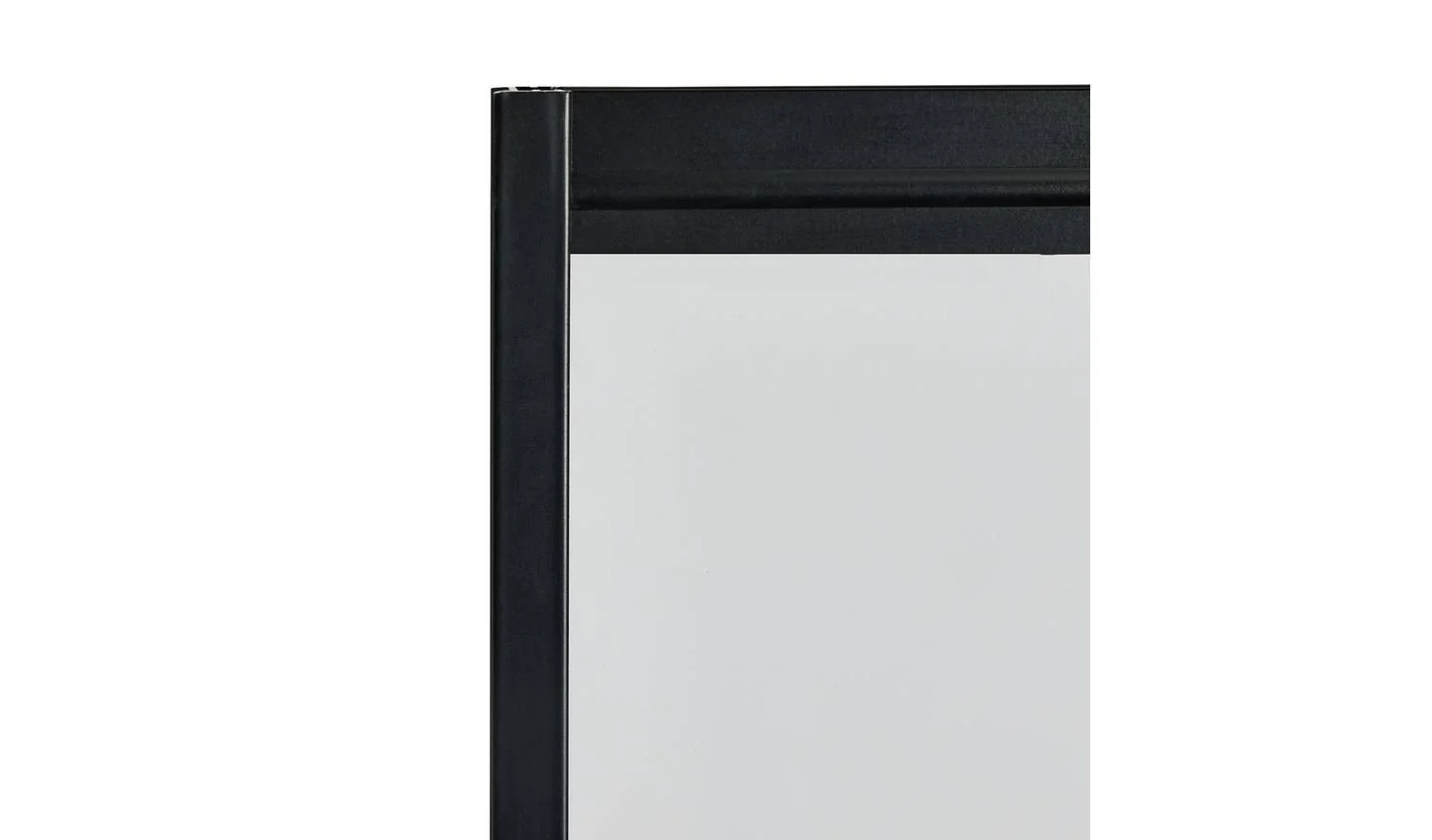 1375x750mm Crittall Bath Shower Screen Black Modern Bathroom Enclosure - Image 3