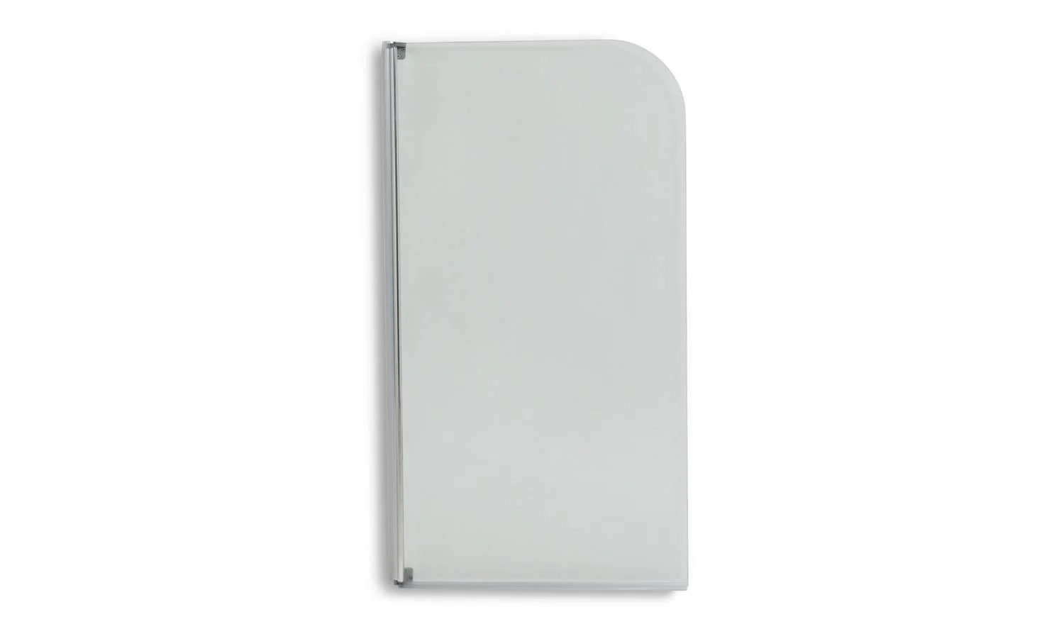 1375x750mm Half Frame Bath Shower Screen Silver Modern Bathroom Fitting - Image 3