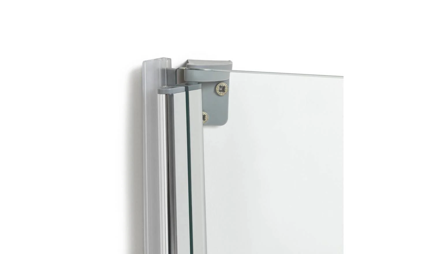1375x750mm Half Frame Bath Shower Screen Silver Modern Bathroom Fitting - Image 5