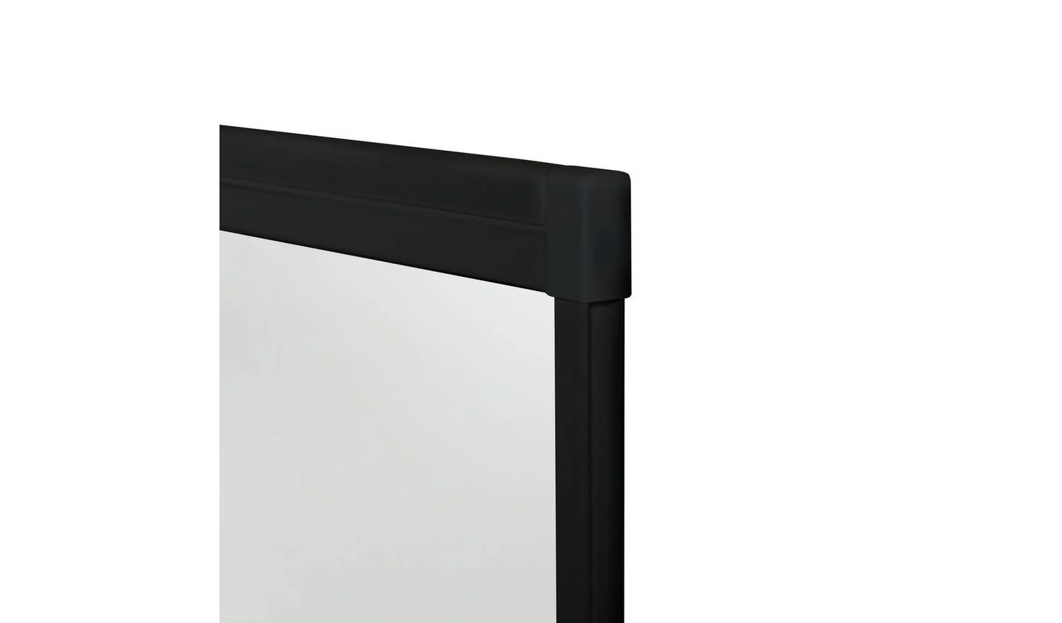 1375x755mm Fully Framed Bath Shower Screen Black Waterproof Easy Clean - Image 5