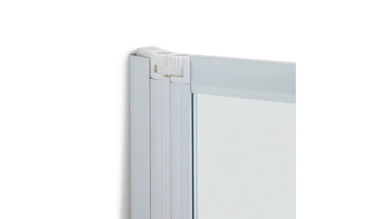 1400x1230mm Folding Bath Shower Screen White Waterproof Enclosure Clear - Image 4