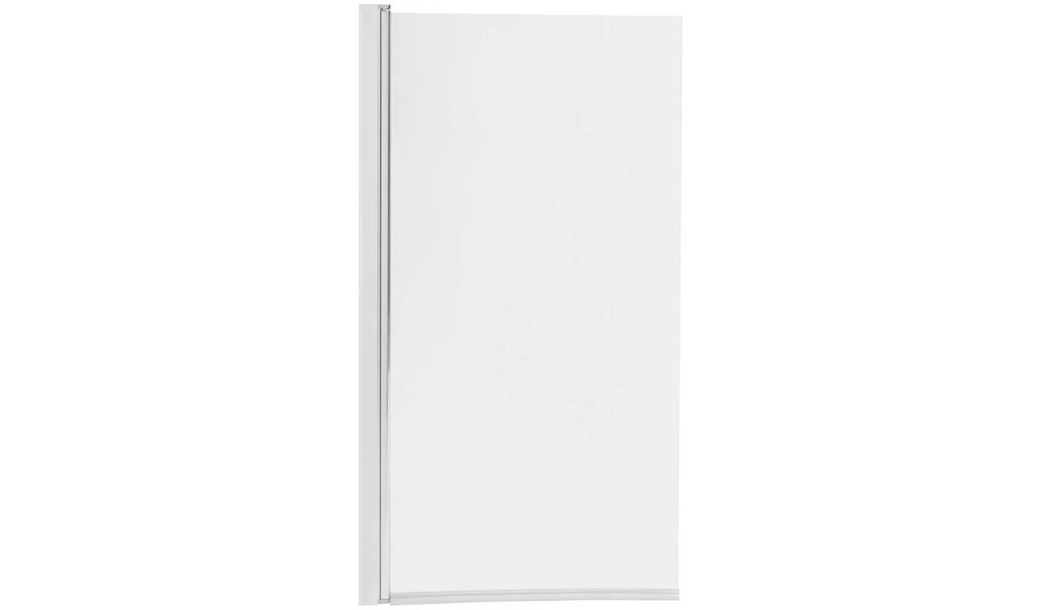 1400x780mm Half Bath Shower Screen Silver Easy Installation - Image 3