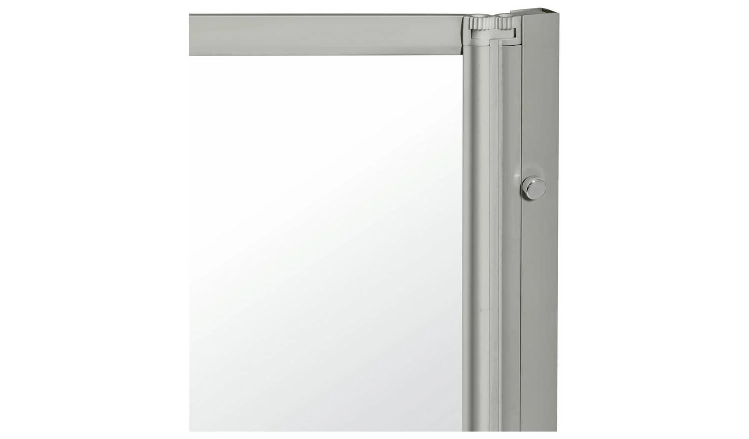 1400x840mm Folding Bath Shower Screen Silver For Bathroom - Image 4