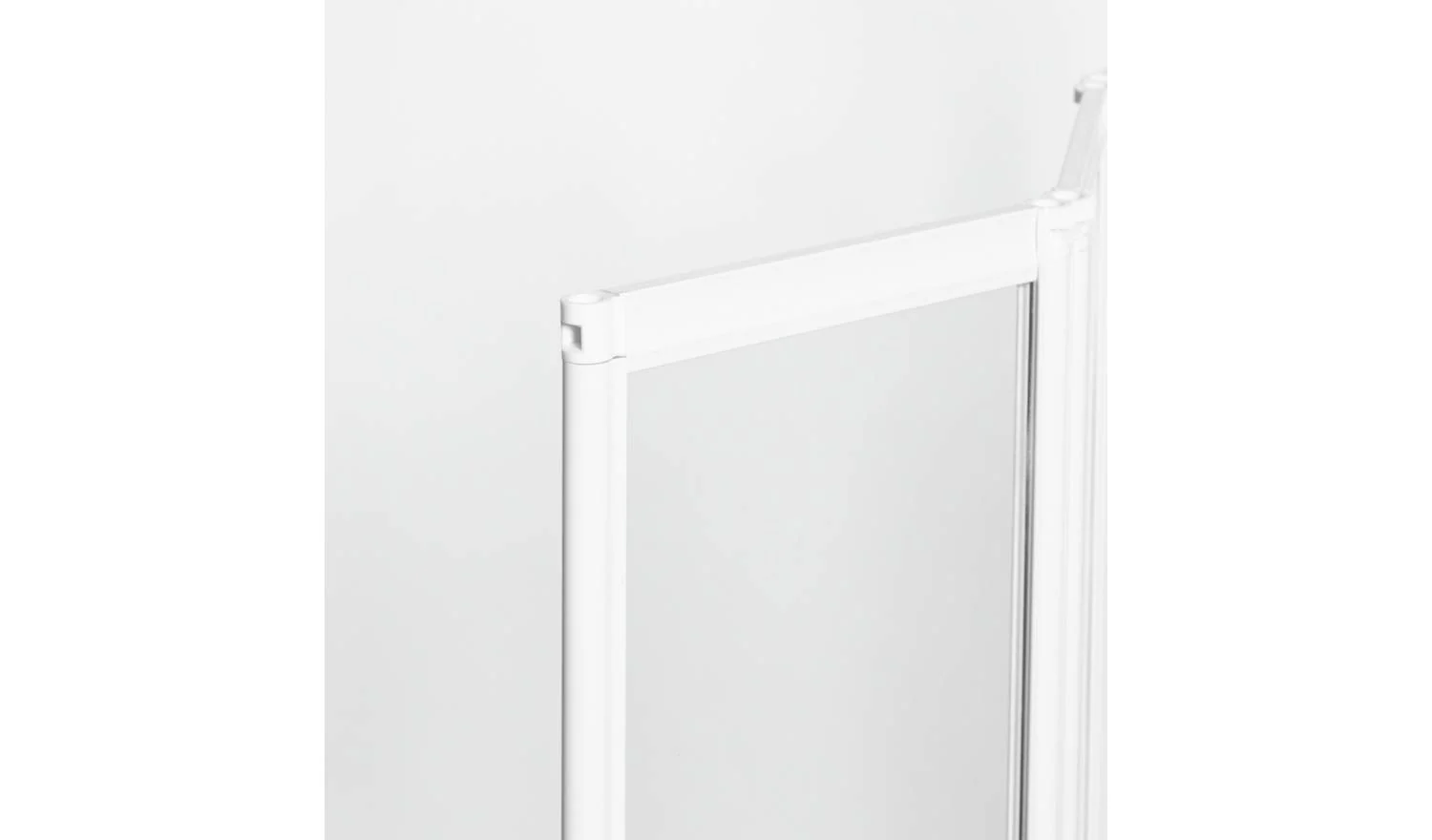1400x840mm Folding Bath Shower Screen White Bathroom Waterproof Enclosure - Image 4