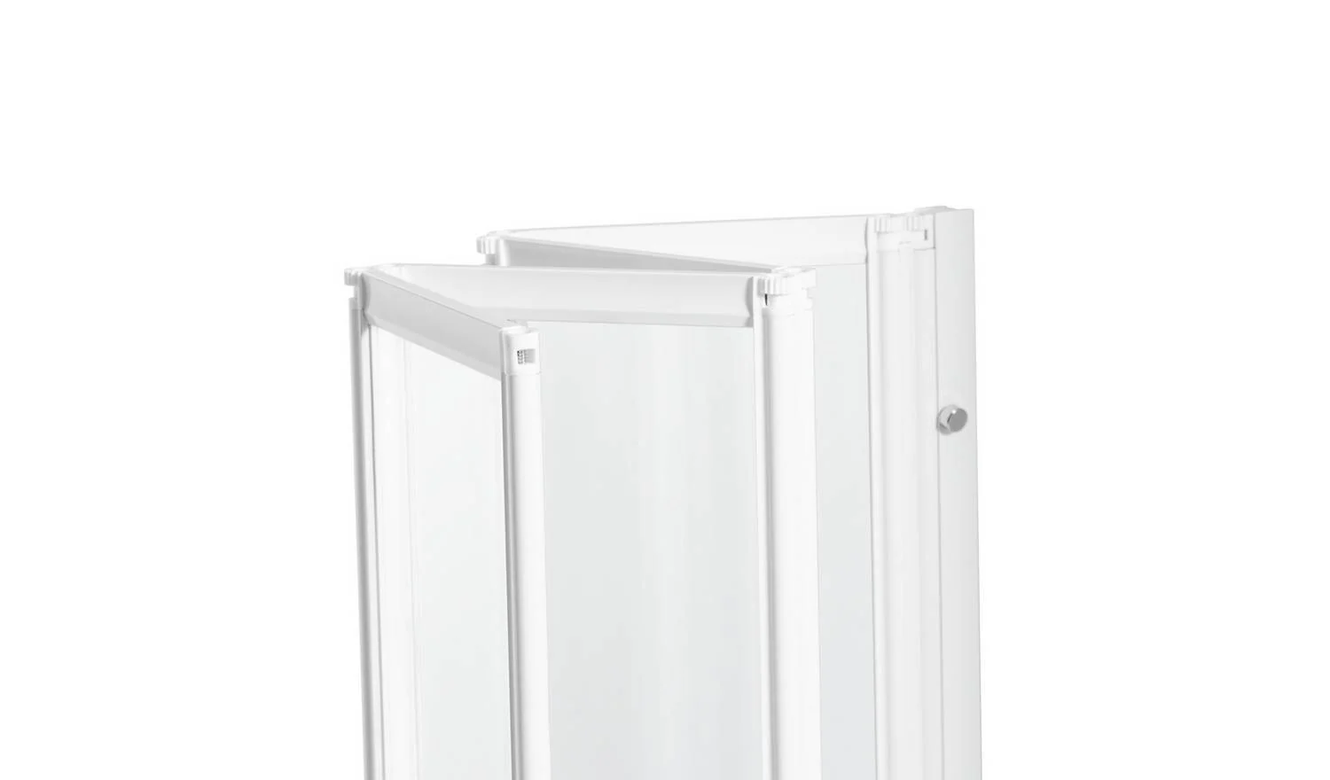 1400x840mm Folding Bath Shower Screen White Bathroom Waterproof Enclosure - Image 6