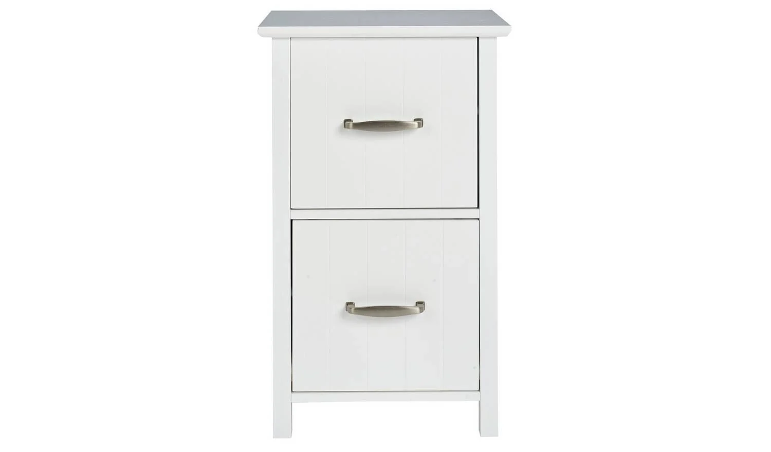 2 Drawer Bathroom Drawer Unit White Storage Organiser Cabinet Vanity - Image 3