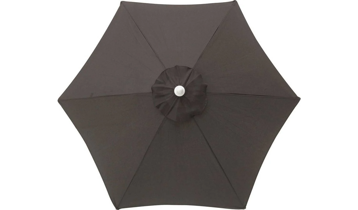 2m Water Repellent Garden Parasol - Black - Image 3