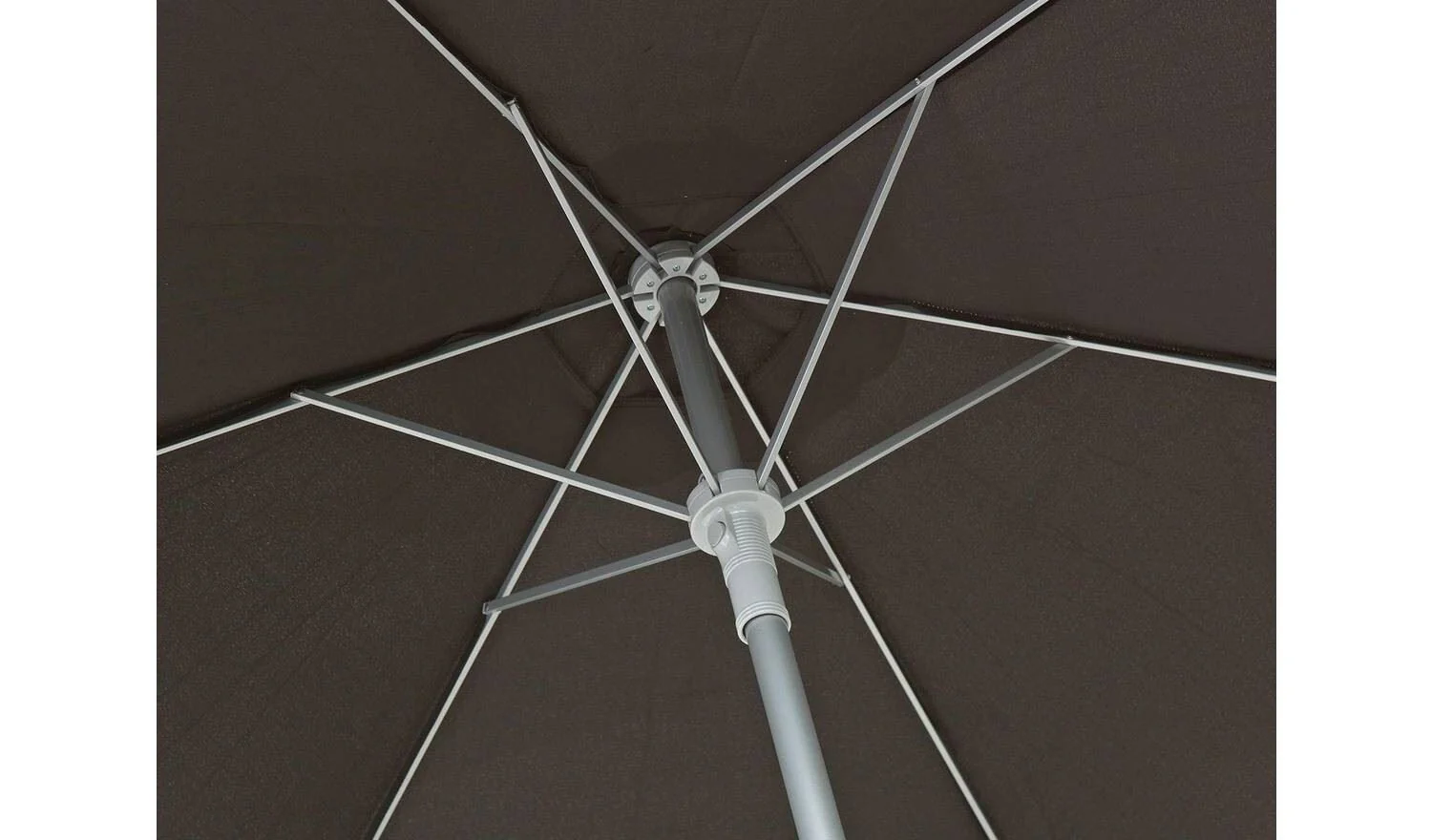 2m Water Repellent Garden Parasol - Black - Image 4