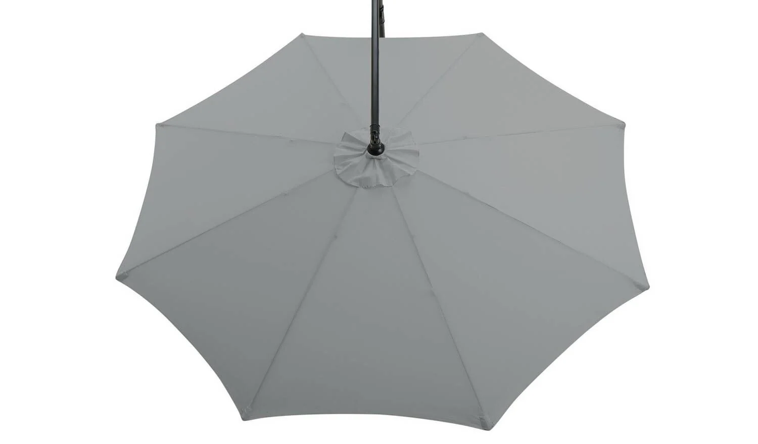 3m Overhanging Garden Parasol - Grey - Image 2