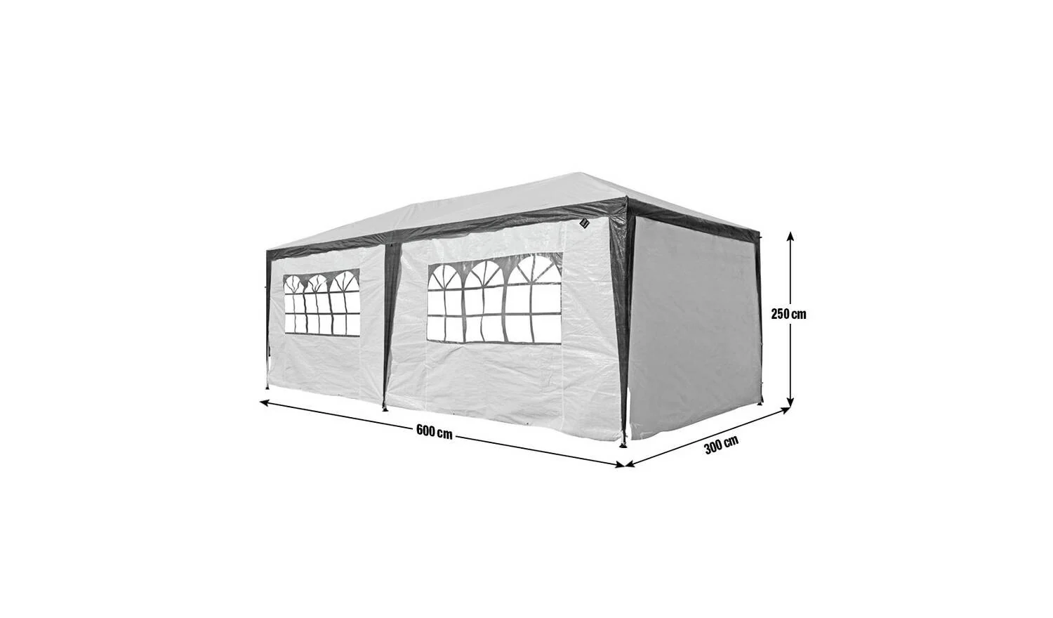 3m x 6m Gazebo with Side Panels Garden Party Tent Canopy Shelter - Image 7