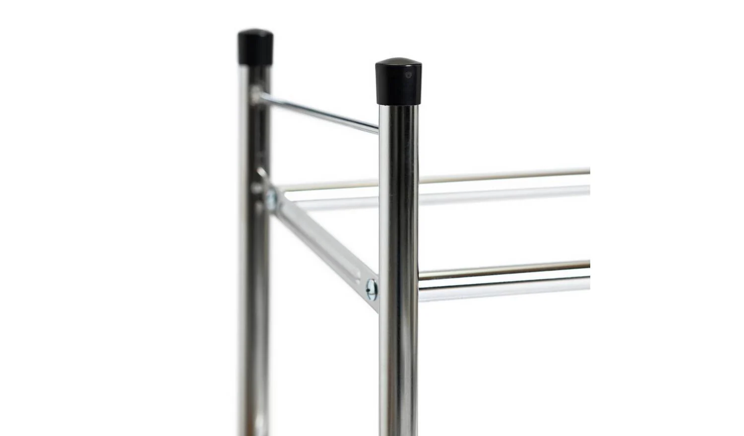 4 Shelf Ext Shoe Storage Rack Chrome Plated Organiser Hallway Entryway - Image 5