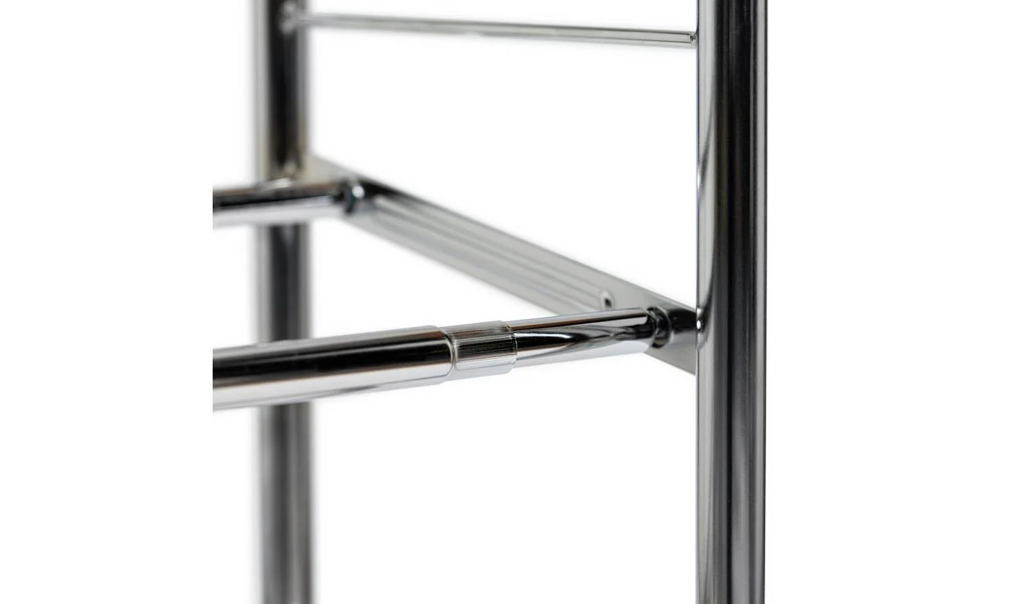 4 Shelf Ext Shoe Storage Rack Chrome Plated Organiser Hallway Entryway - Image 6