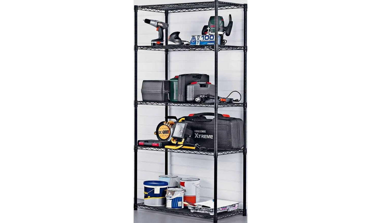 5 Tier Steel Heavy Duty Garage Shelving Unit Industrial Storage Rack - Image 2