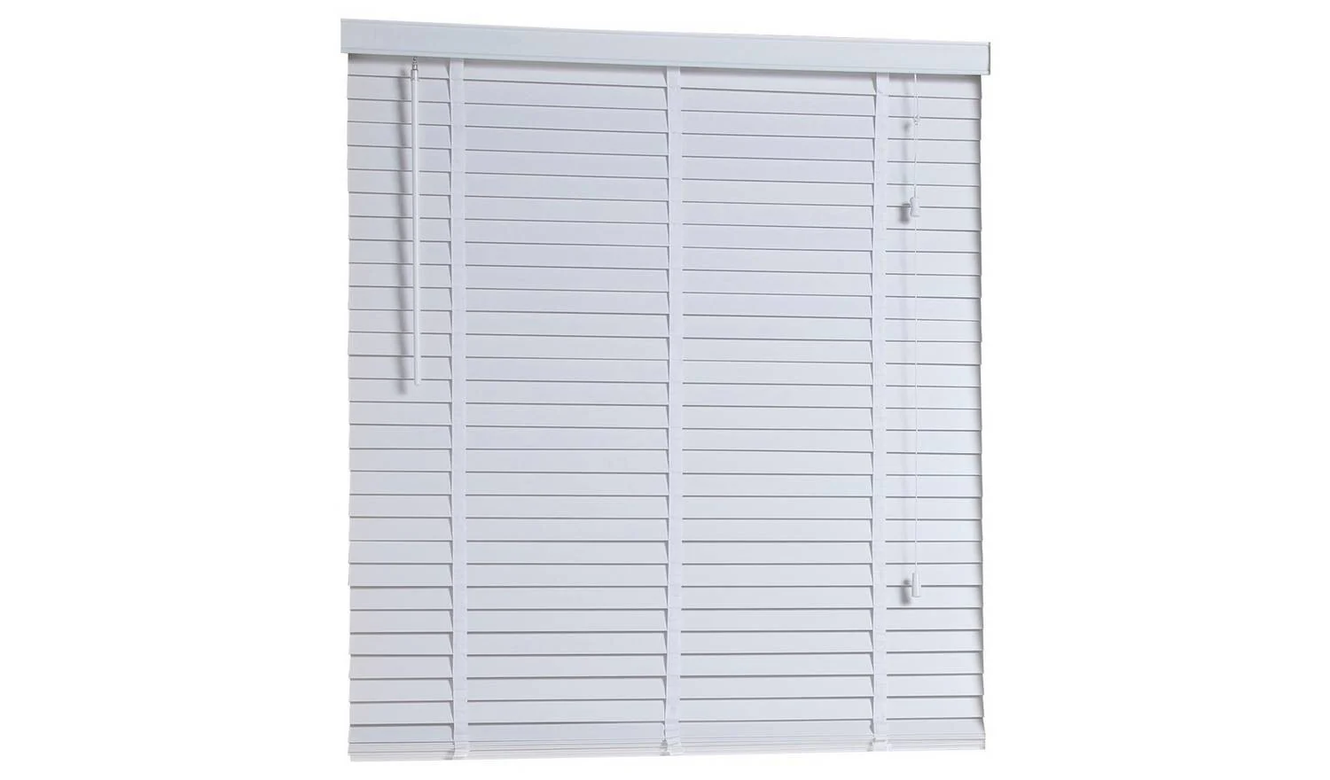 50mm Wooden White Venetian Tape Blind 120x160cm Easy Clean - Image 4