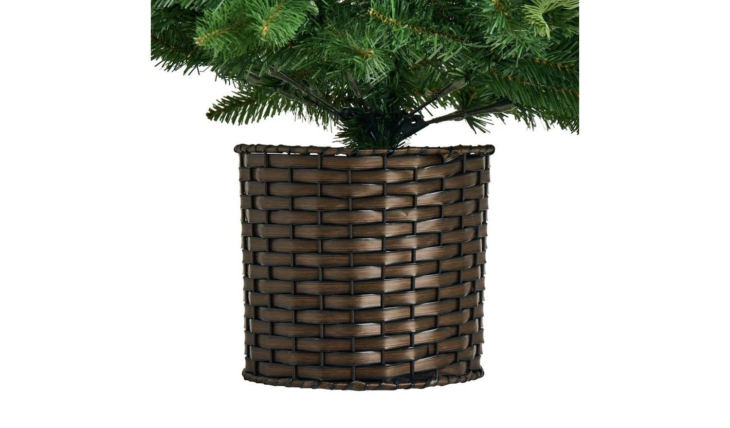 5ft Premium Potted Artificial Christmas Tree Easy Assembly - Image 3