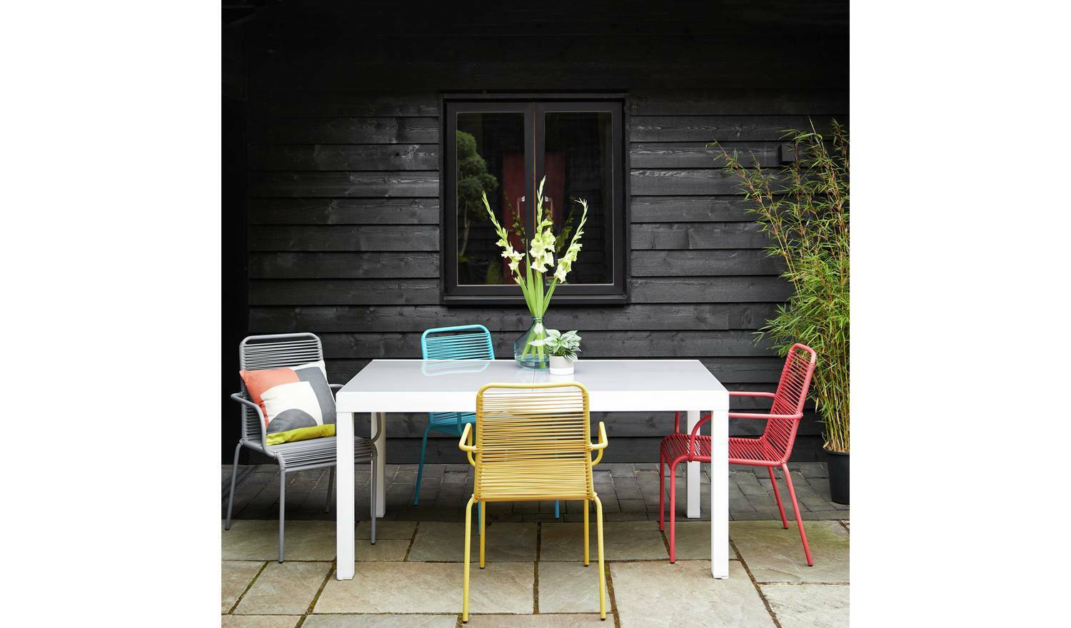 6 - 8 Seater Extendable Aluminium Table Durable Stylish Outdoor Dining Set - Image 2