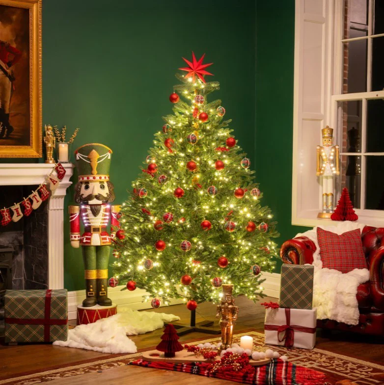 7ft Bellevarde Spruce Pre-Lit Christmas Tree 6845 Tips 1000 LED Lights - Image 2