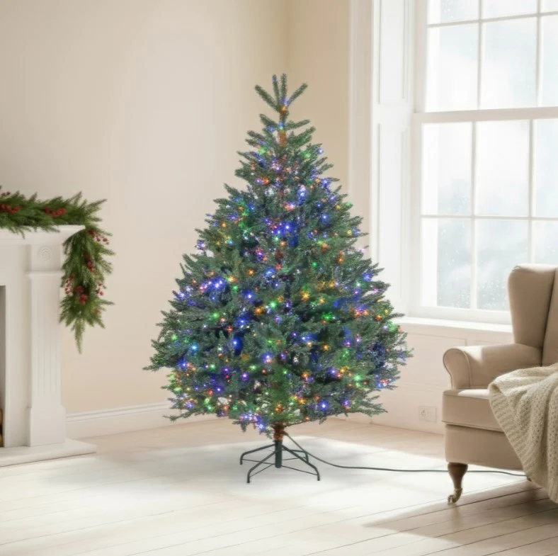 7ft Bellevarde Spruce Pre-Lit Christmas Tree 6845 Tips 1000 LED Lights - Image 3