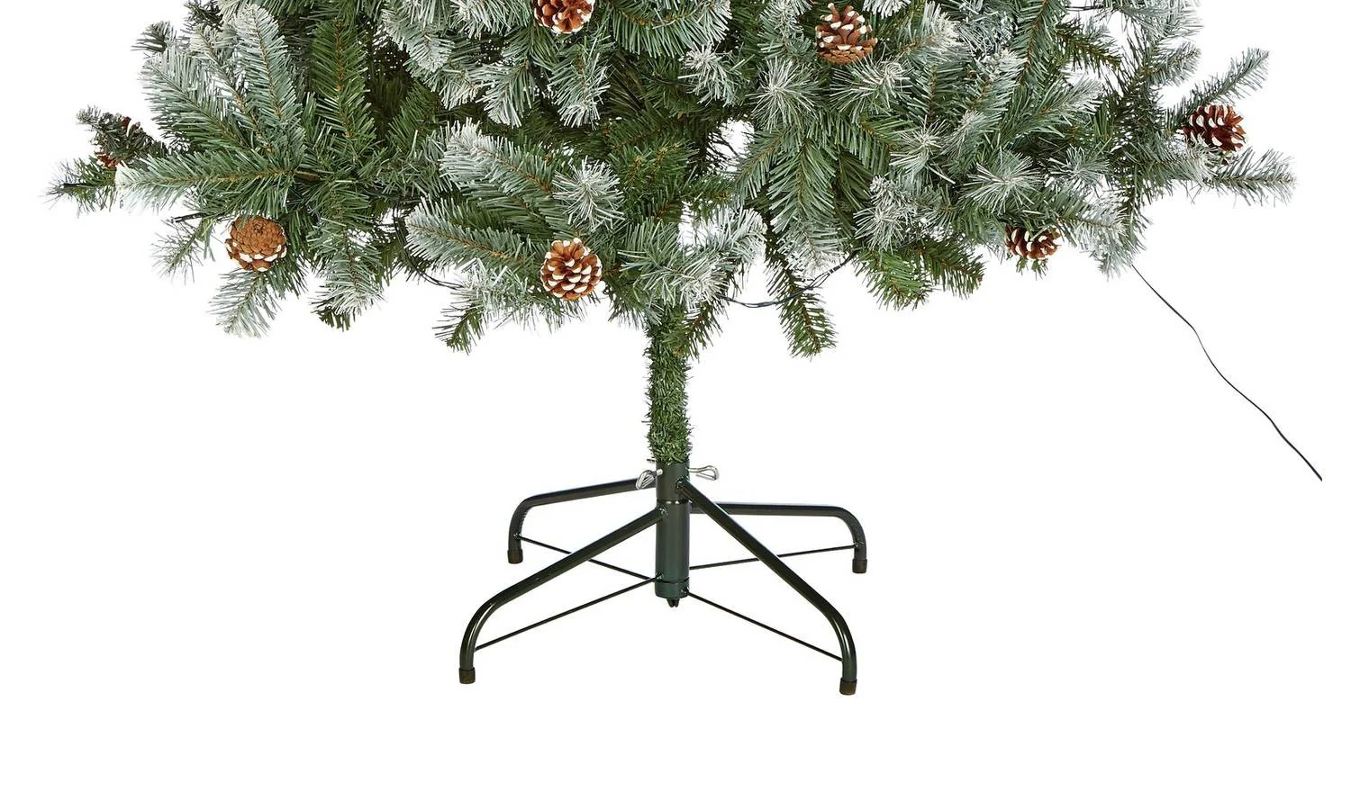 7ft Pre lit Blue Oscar With Pine Cone Christmas Tree Realistic Branches - Image 4