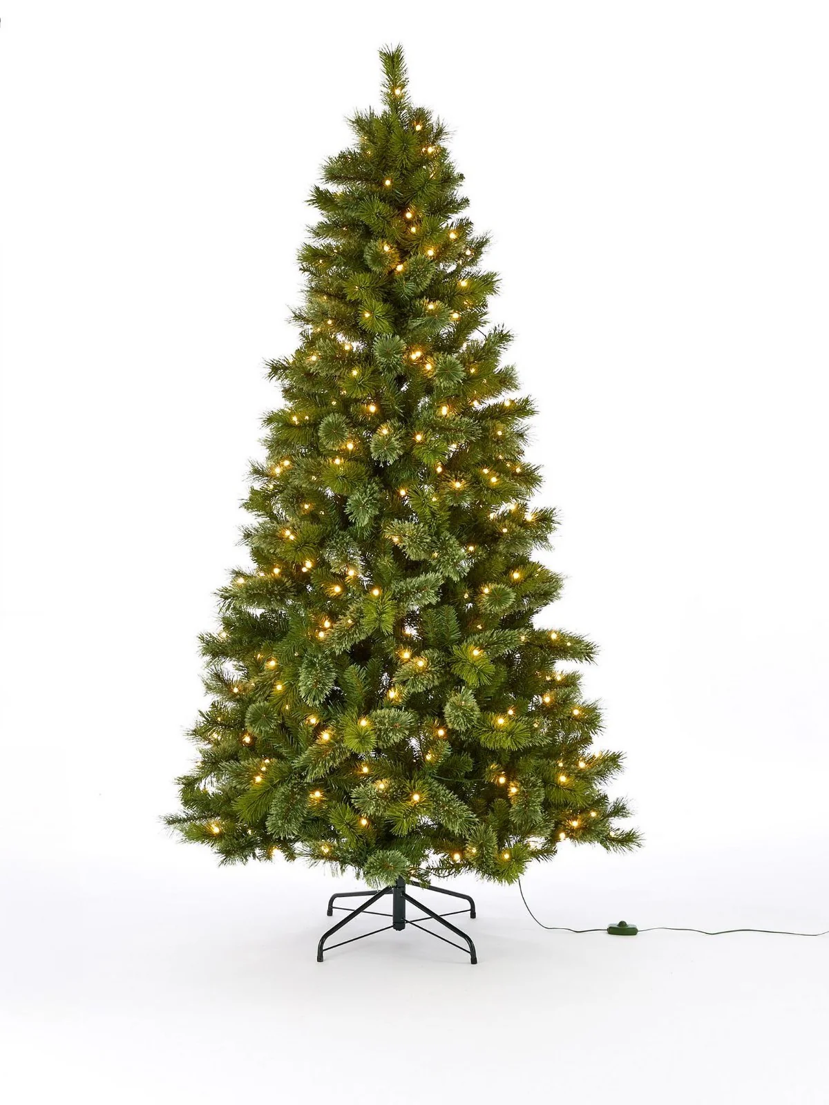 7ft Pre Lit Mirabelle Cashmere Tips Christmas Tree 300 Warm White LEDs - Image 2