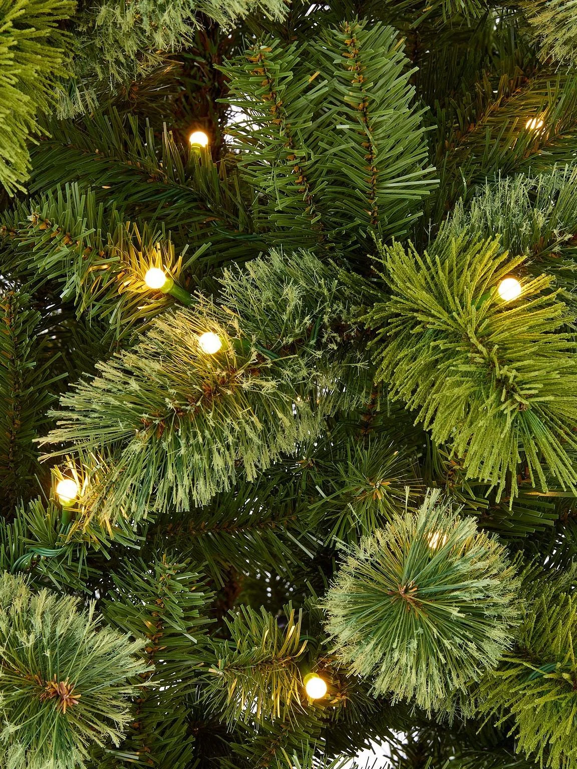 7ft Pre Lit Mirabelle Cashmere Tips Christmas Tree 300 Warm White LEDs - Image 4