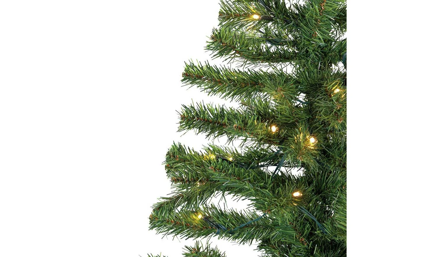 7ft Pre lit Nordland Christmas Tree Easy Assembly Stand Included - Image 3