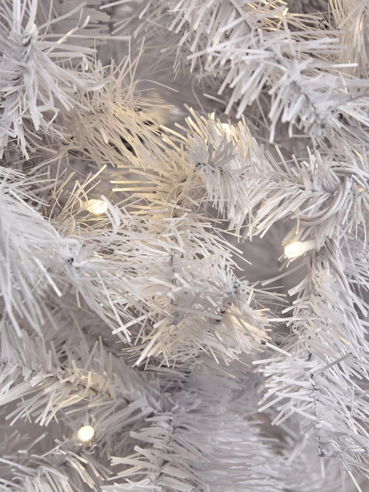 7ft Regal Dual Function Pre-Lit White Christmas Tree Elegant & Lifelike Holiday - Image 3