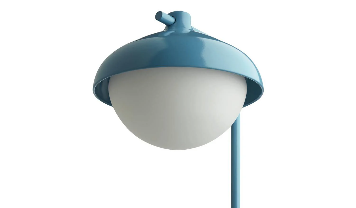 Acorn Metal Floor Lamp Cornflower Blue Modern Reading Light Living Room - Image 4