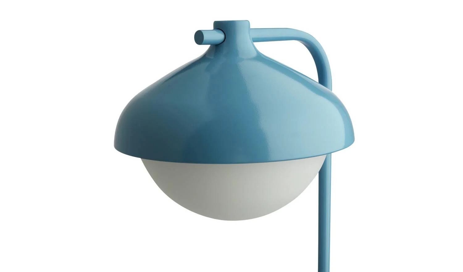 Acorn Metal Floor Lamp Cornflower Blue Modern Reading Light Living Room - Image 5