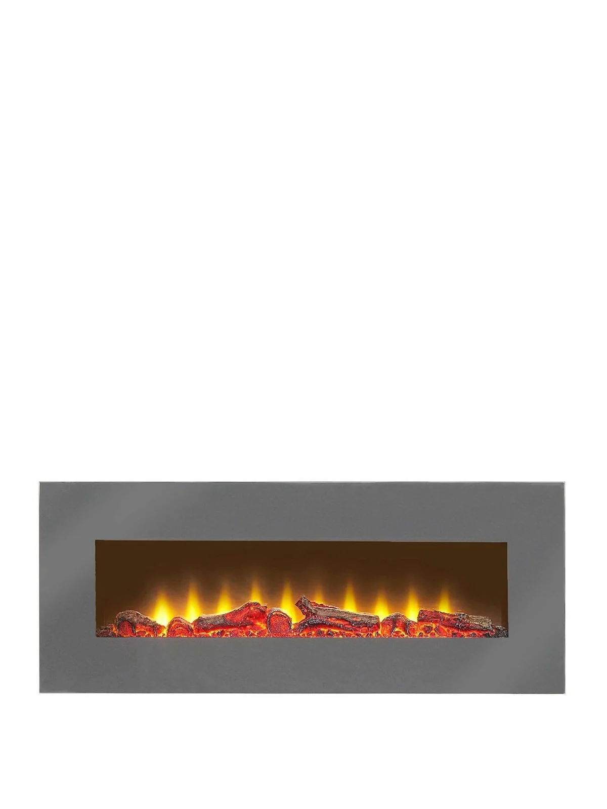 Adam Fireplaces Sureflame Electric Wall Mounted Fire with Remote in Grey 42 Inch - Image 2