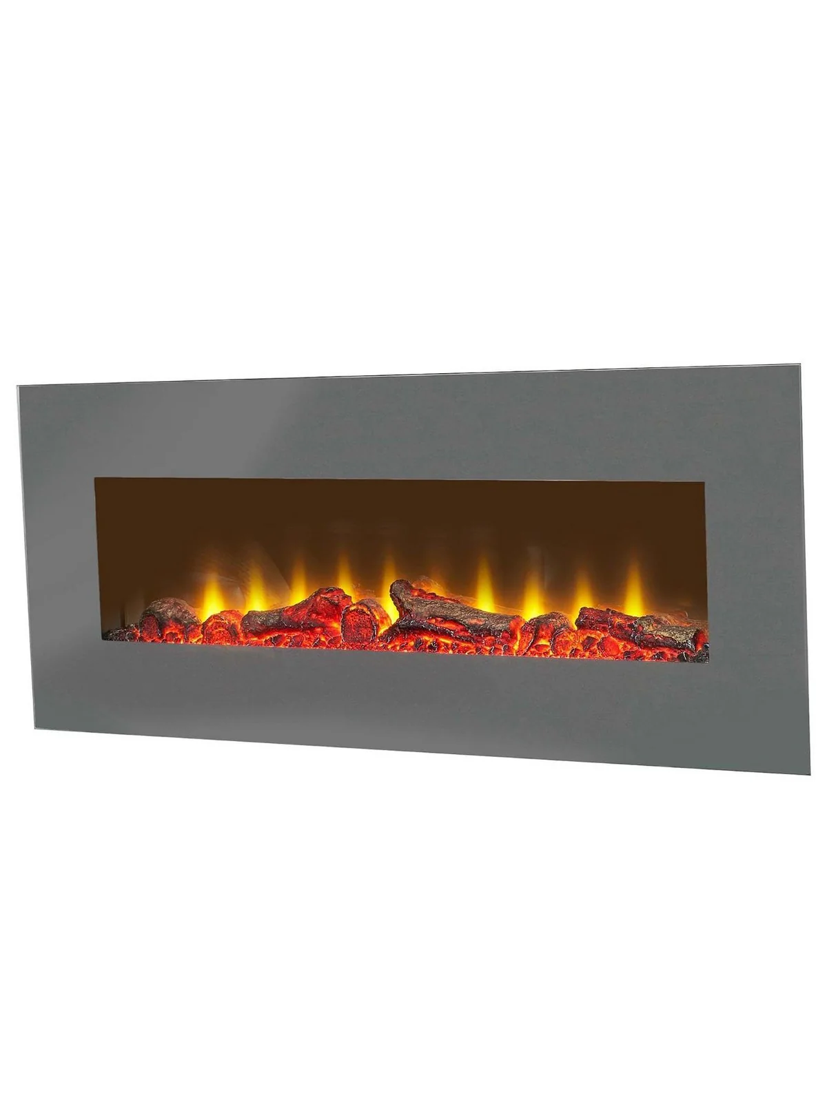 Adam Fireplaces Sureflame Electric Wall Mounted Fire with Remote in Grey 42 Inch - Image 3