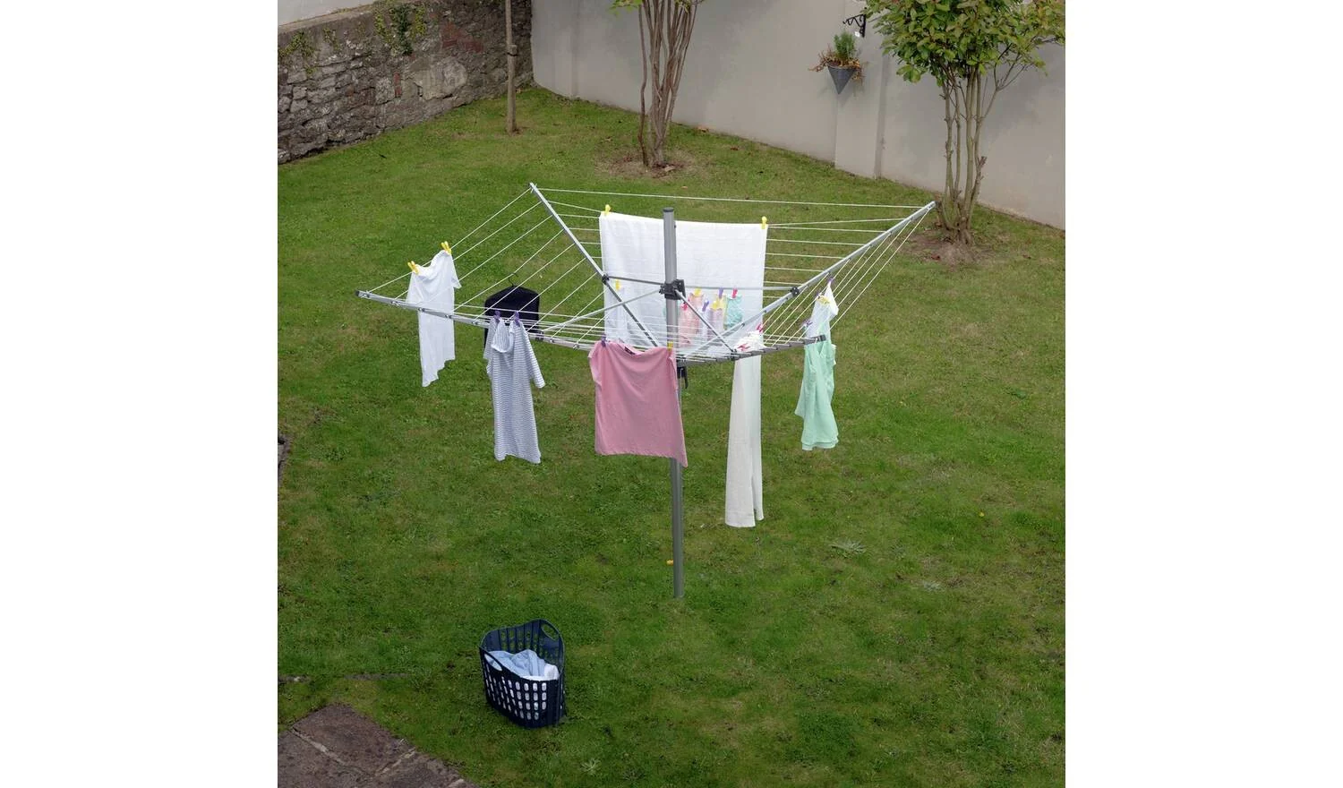 Addis Easi-Lift 50m 4 Arm Rotary Airer with Cover Outdoor Washing Line - Image 9