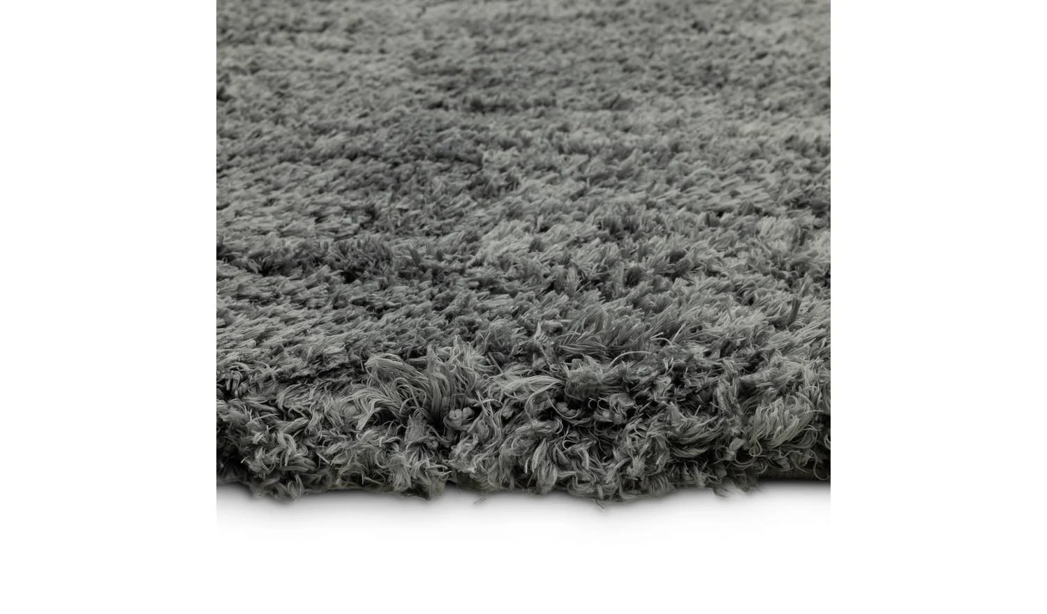 Airmaster Plain Charcoal Shaggy Rug 160x230cm Living Room Bedroom Floor - Image 4