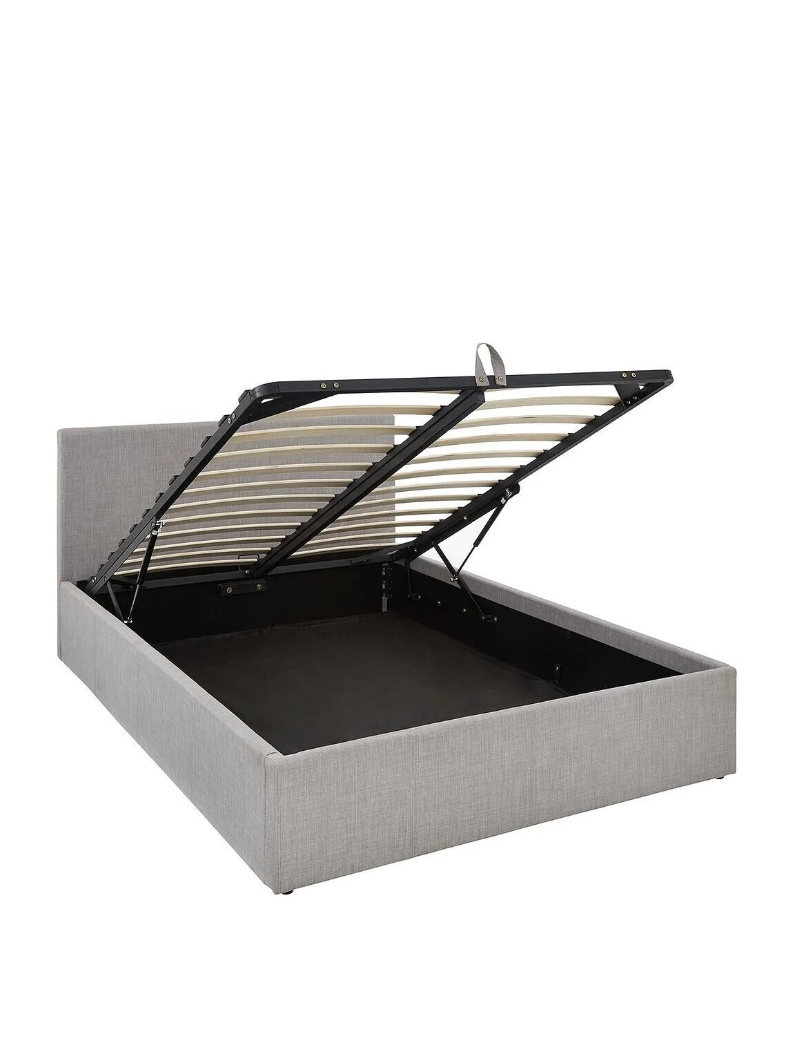 Alexis Fabric Ottoman Storage King Size Bed Grey Stylish and Modern Bed Solution - Image 3