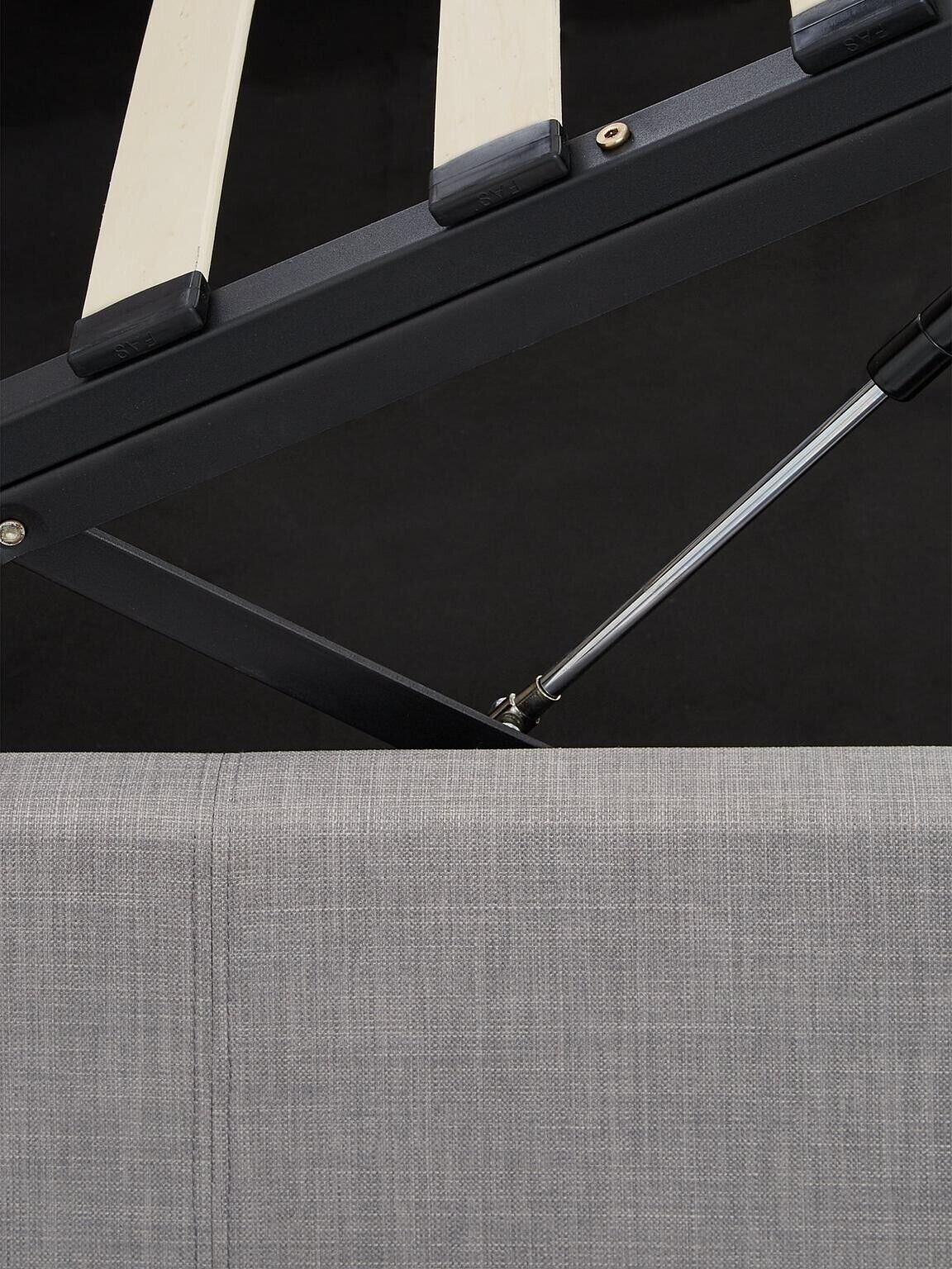 Alexis Fabric Ottoman Storage King Size Bed Grey Stylish and Modern Bed Solution - Image 5