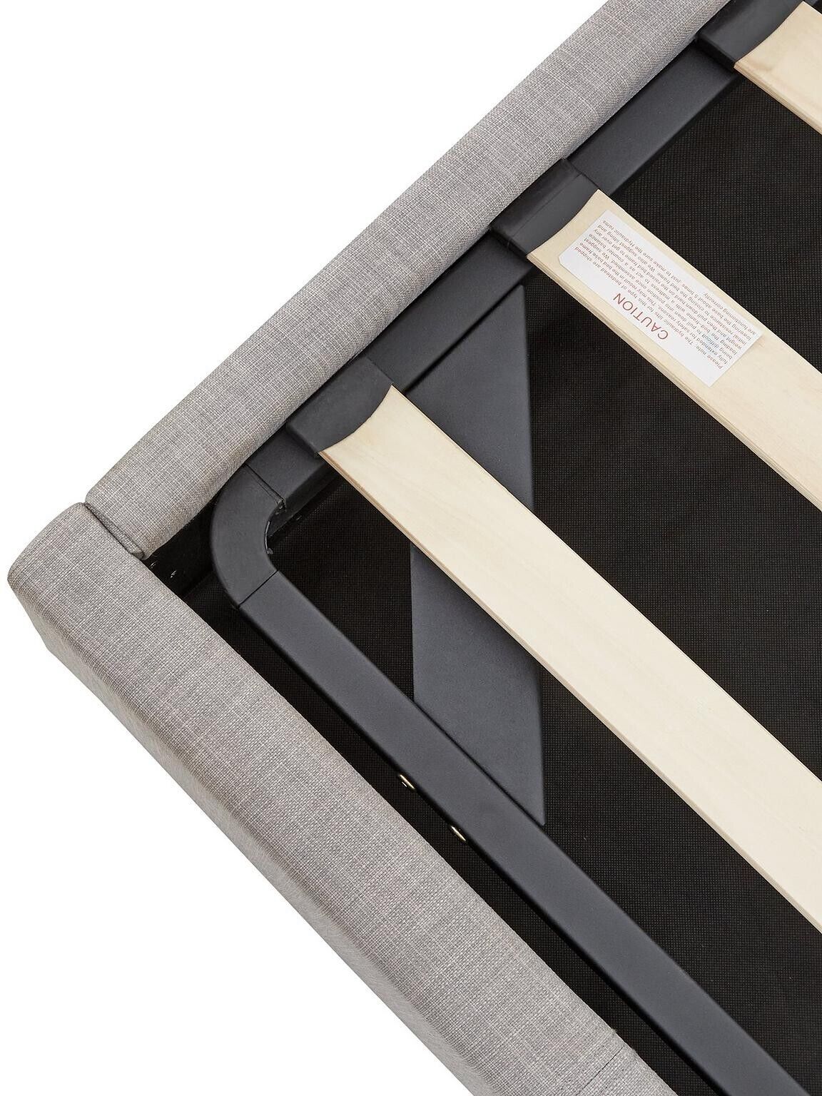 Alexis Fabric Ottoman Storage King Size Bed Grey Stylish and Modern Bed Solution - Image 6