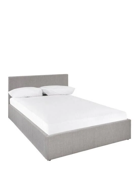 Alexis Ottoman Bed Small Double Grey Modern Spacious Storage Bed for Bedrooms - Image 3