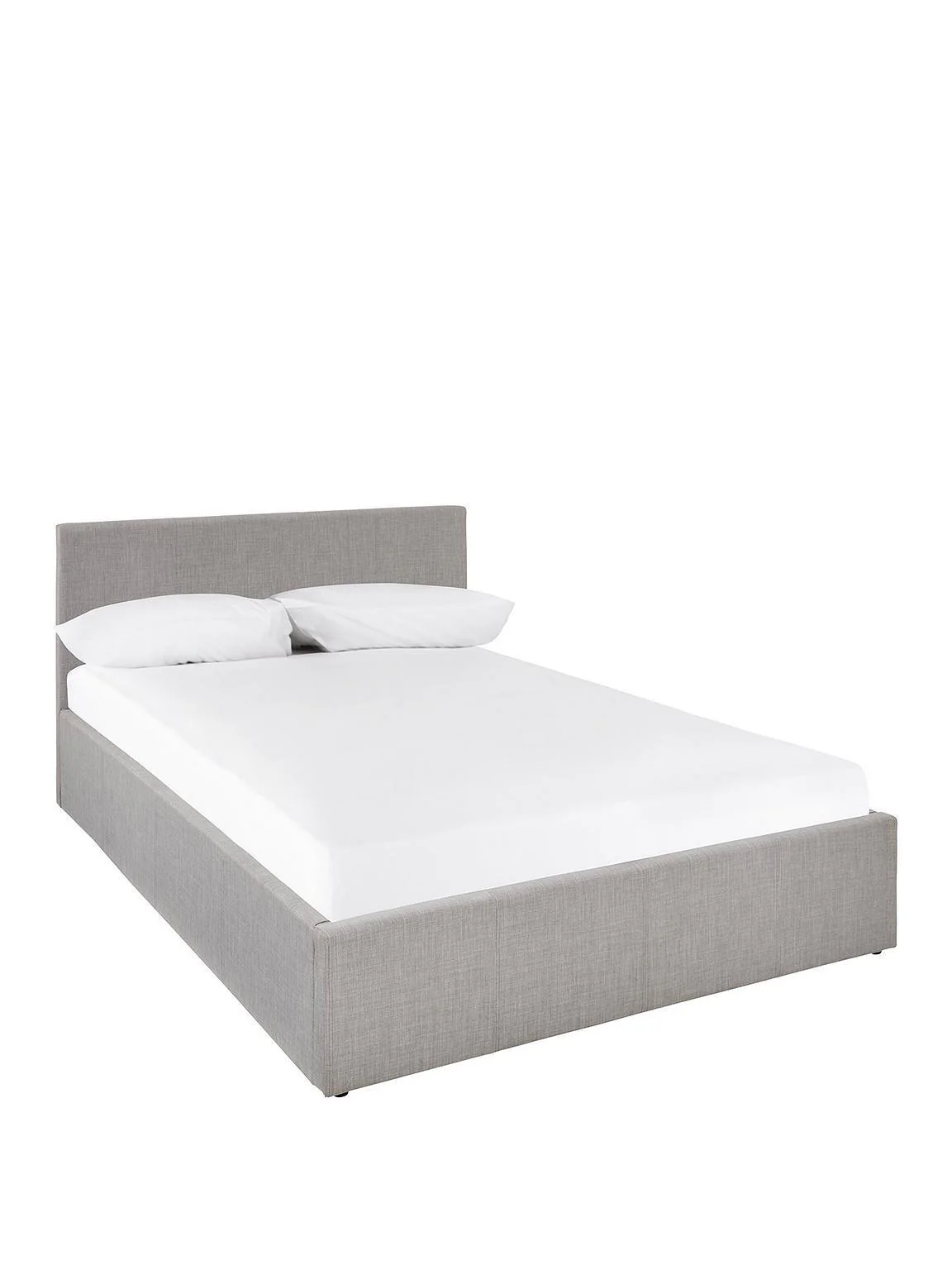 Alexis Ottoman Double Bed - Grey Spacious Stylish Bedroom Storage Solution - Image 2