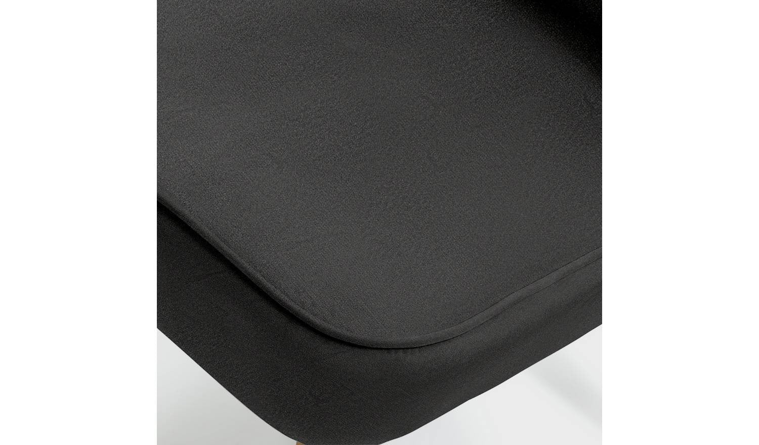 Alexis Velvet Cocktail Chair Charcoal Modern Living Room Accent Furniture - Image 8