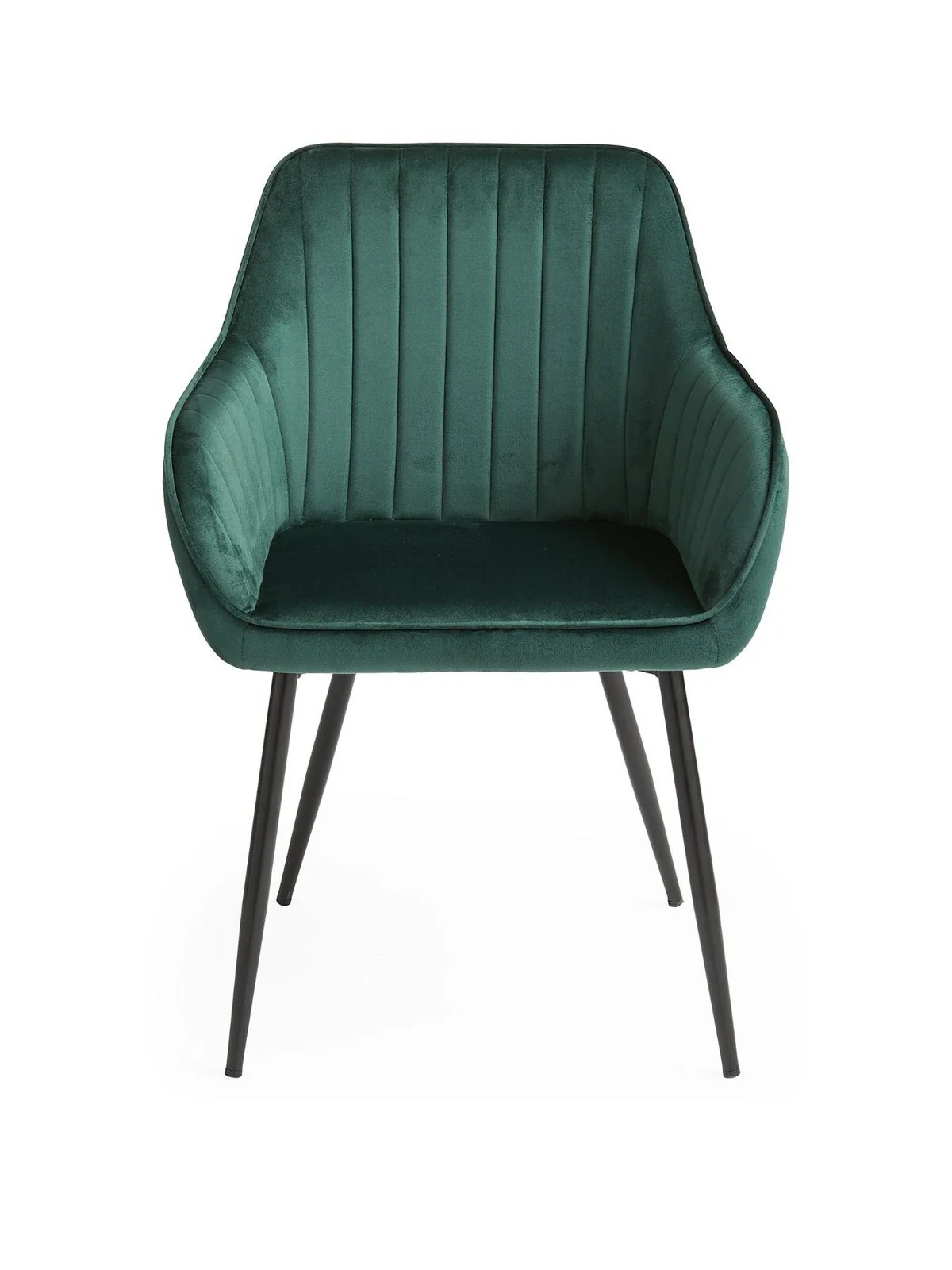 Alisha Pair of Fabric Dining Chairs Green FAST DELIVERY TOP SELLER - Image 3