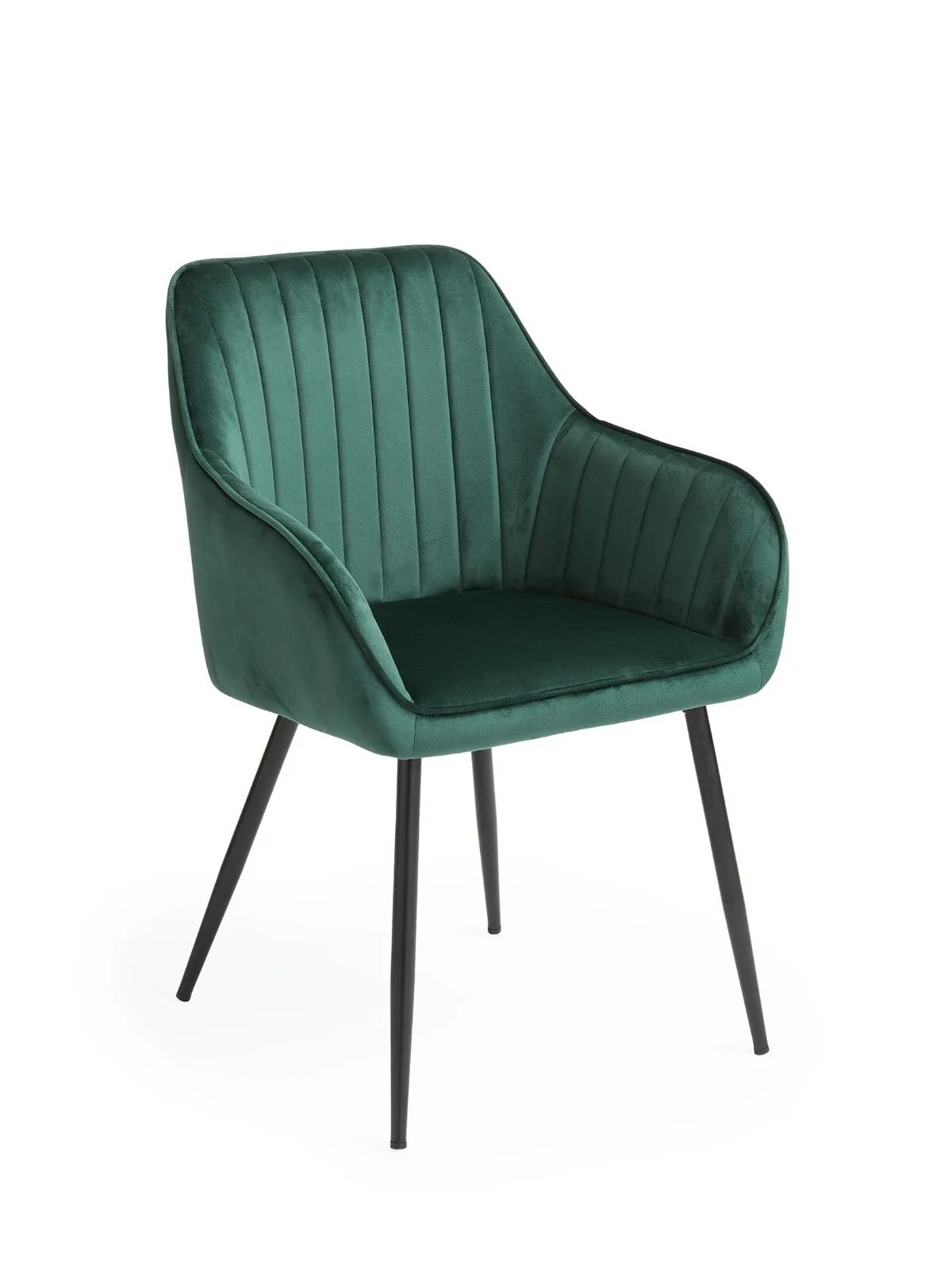 Alisha Pair of Fabric Dining Chairs Green FAST DELIVERY TOP SELLER - Image 4
