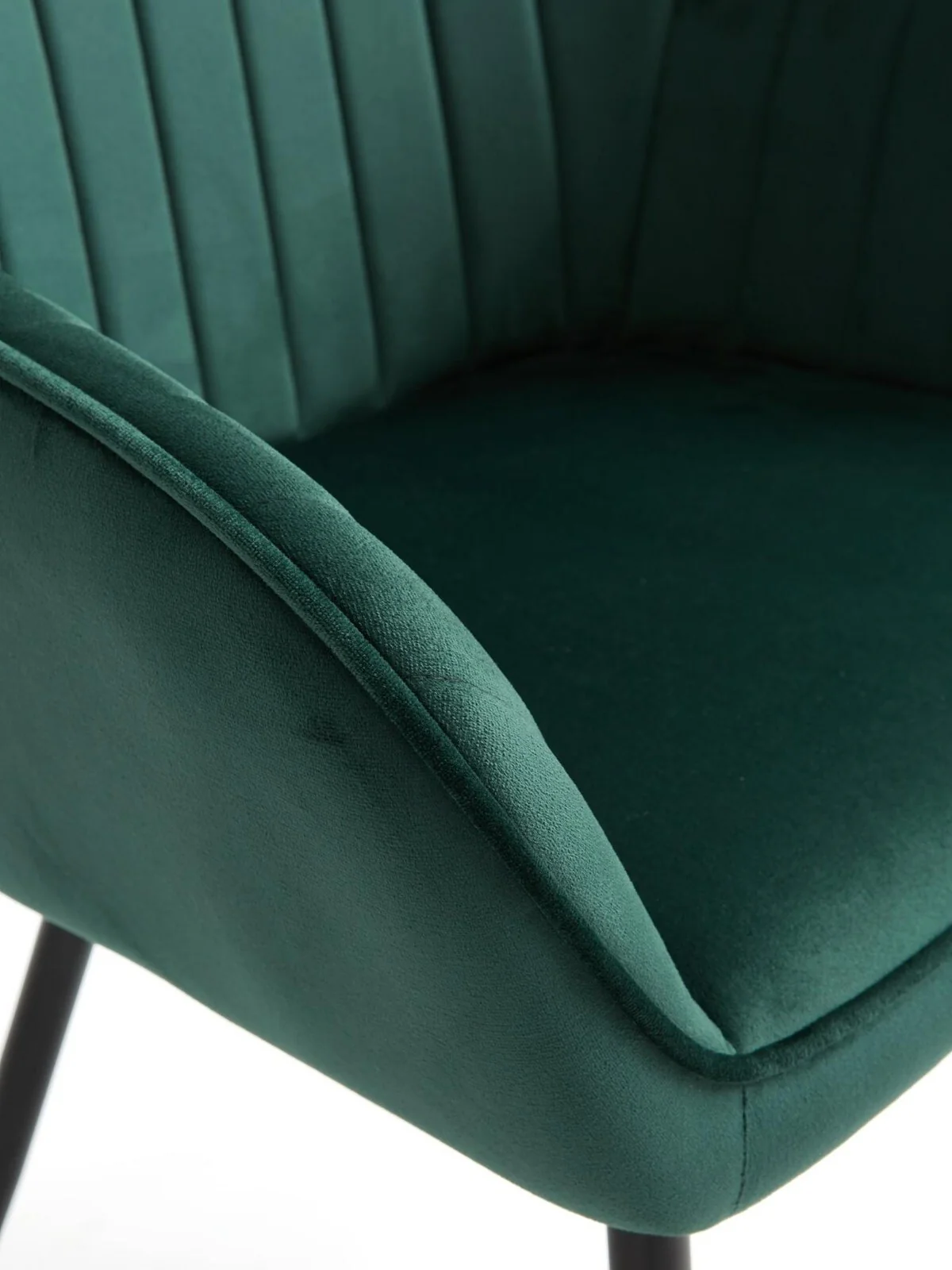 Alisha Pair of Fabric Dining Chairs Green FAST DELIVERY TOP SELLER - Image 6