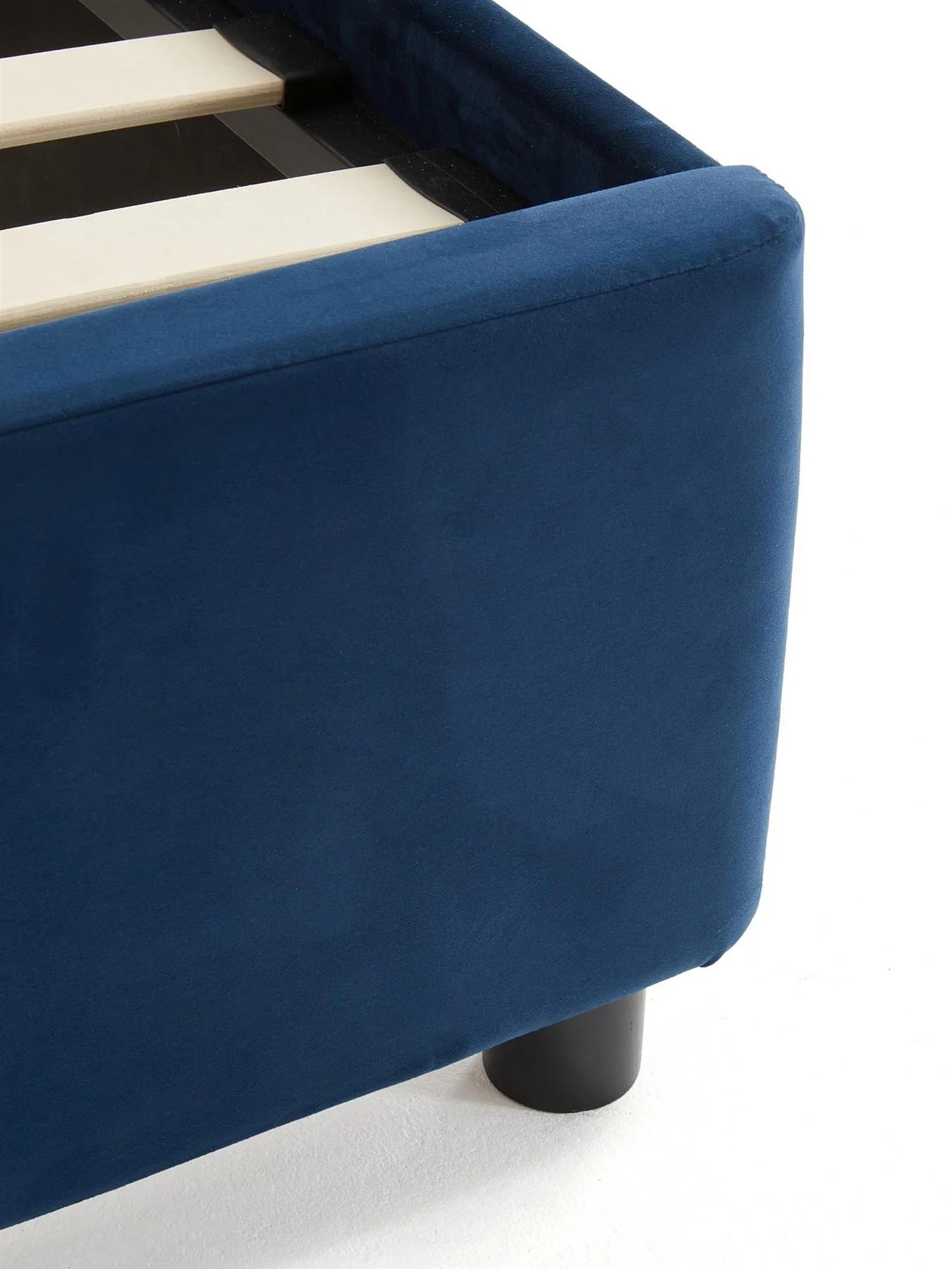 Amaya Double Bed with Side Tables Blue Modern Bedroom Furniture Set - Image 6