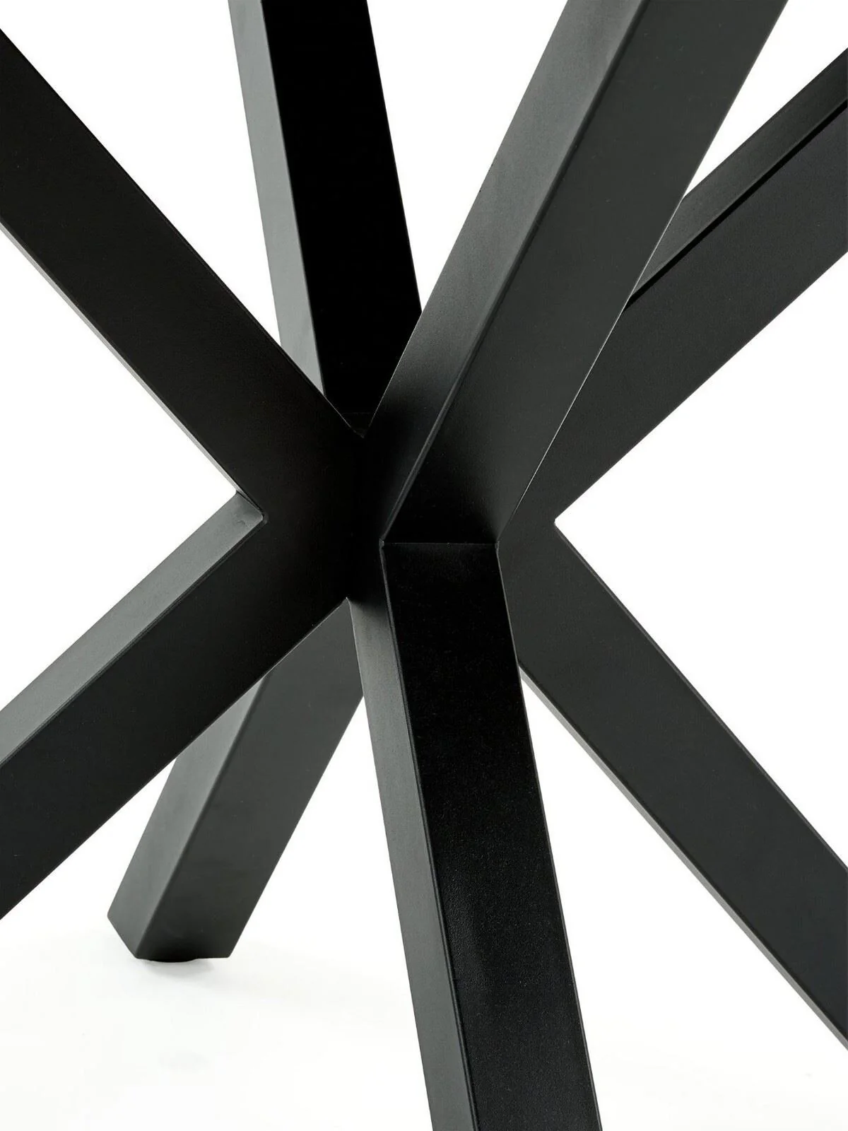 Arabella 120 cm Ceramic Round Dining Table Black & White FREE DELIVERY - Image 4