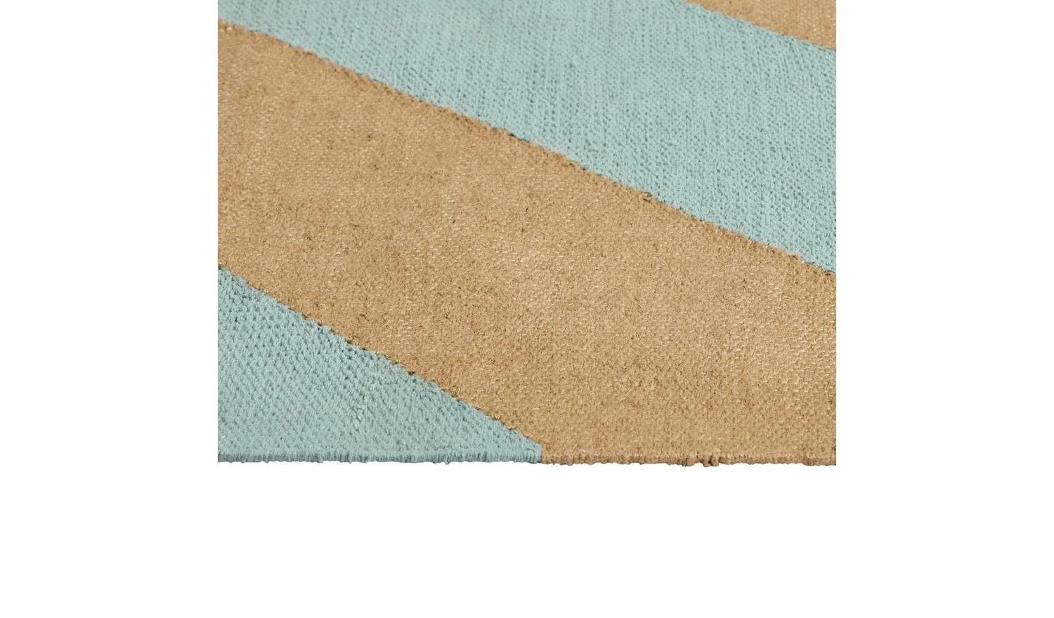 Archive Diagonal Stripe Blue Flatweave Rug 160x230cm Patterned Living Room - Image 4