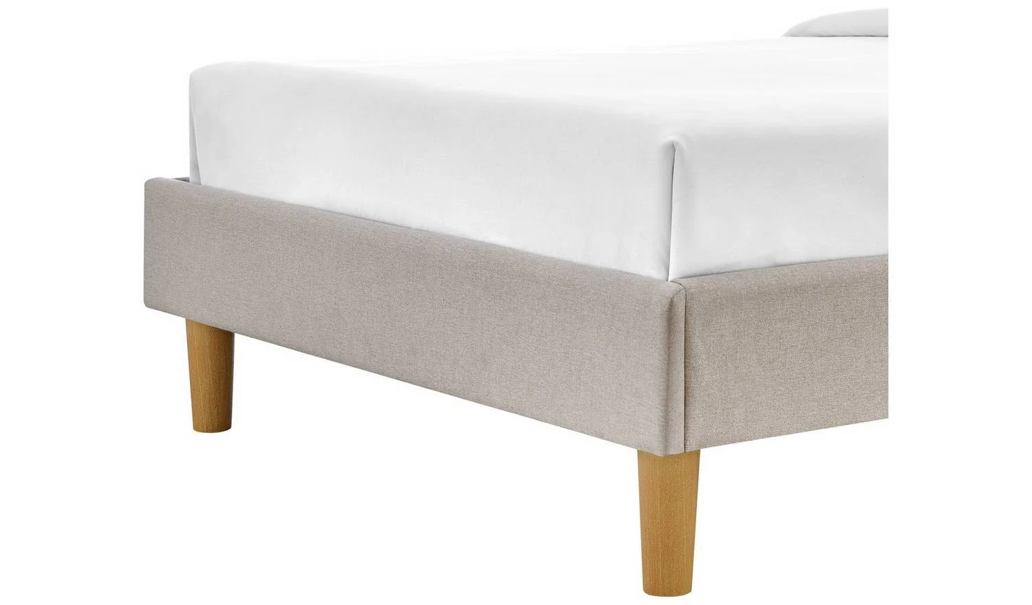 Arthur Platform Single Bed Frame Natural Minimalist Bedroom Furniture - Image 5