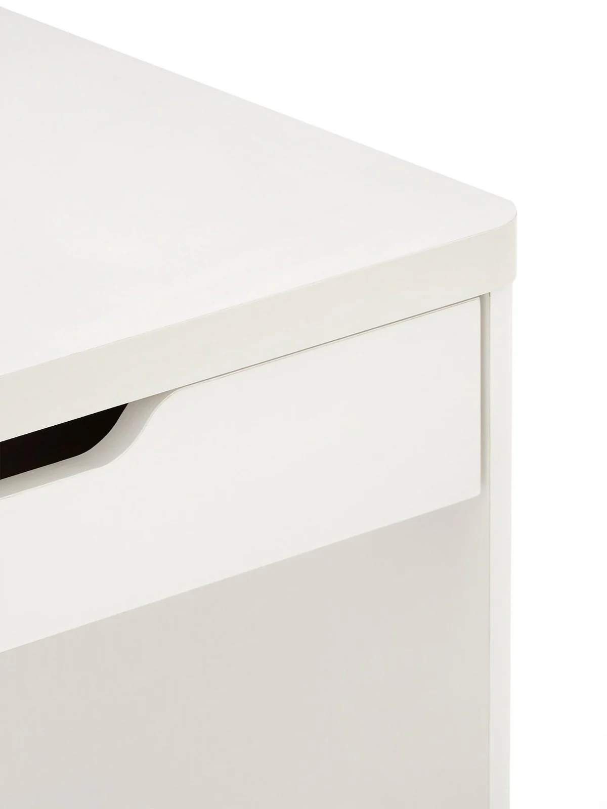 Aspen Desk White Oak Effect 100cm with 2 Drawers Home Office - Image 5