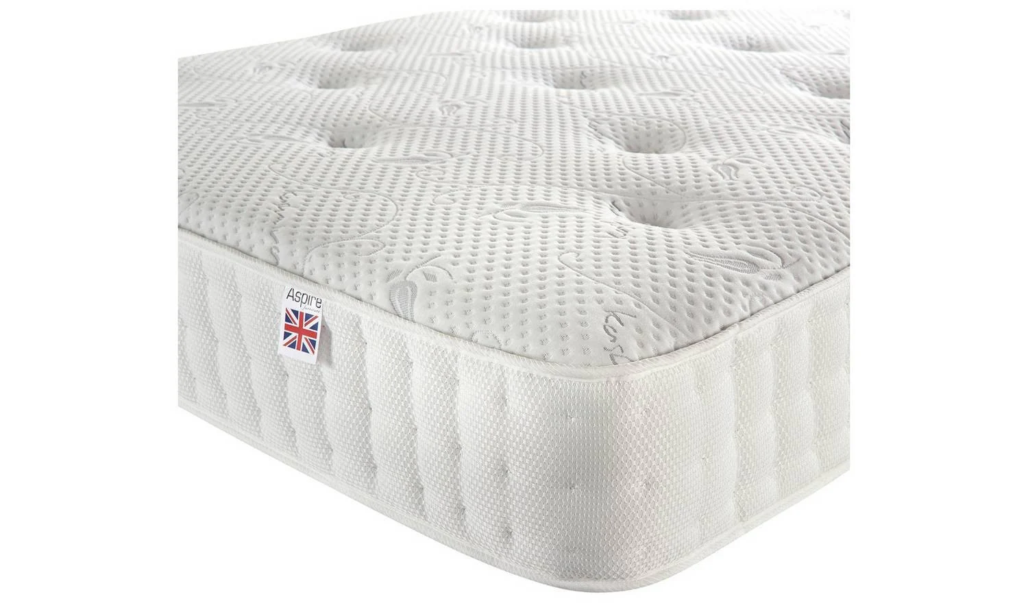 Aspire Cashmere 1000 Pocket Spring Mattress Small Double Rolled UK - Image 2