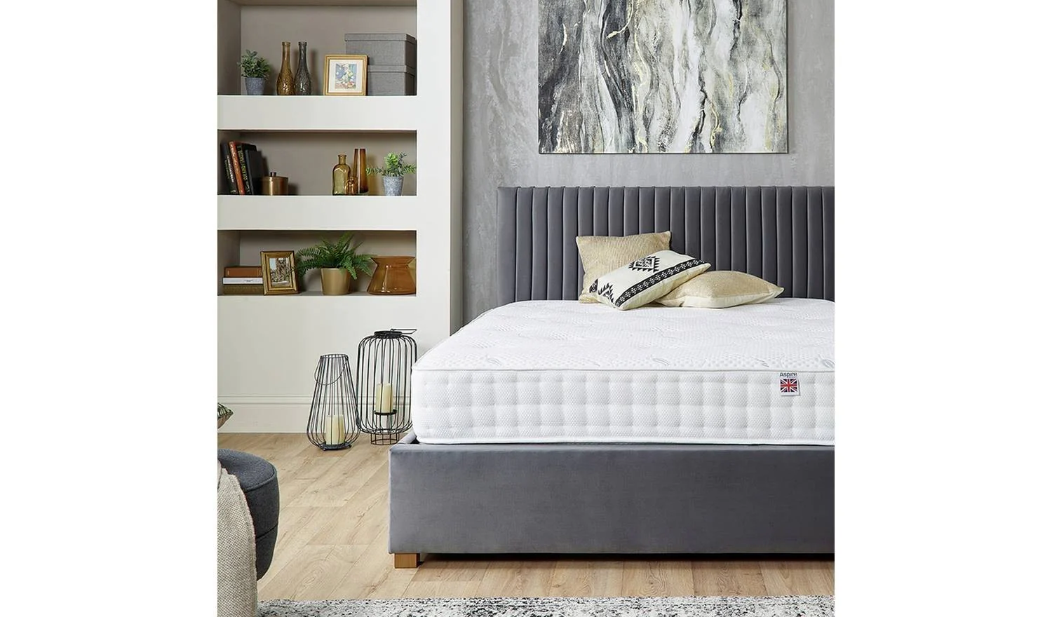 Aspire Cashmere 1000 Pocket Spring Mattress Small Double Rolled UK - Image 3